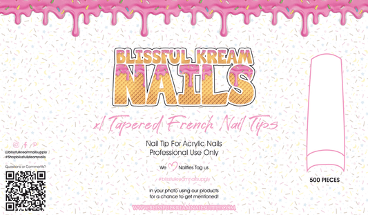 XL Tapered French Nail Tips