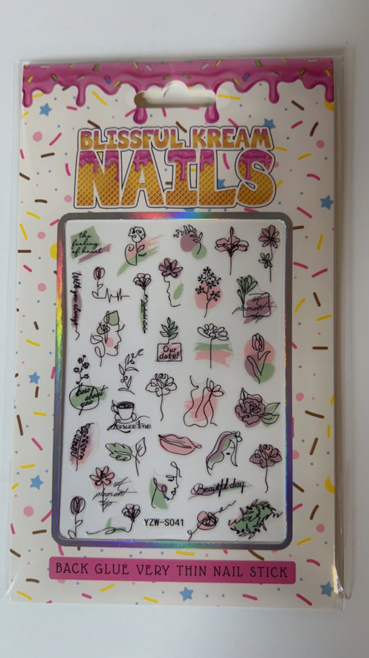 Nail Sticker (ABSTRACT A)
