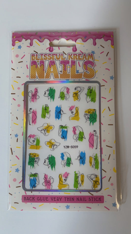 Nail Sticker (ABSTRACT B)