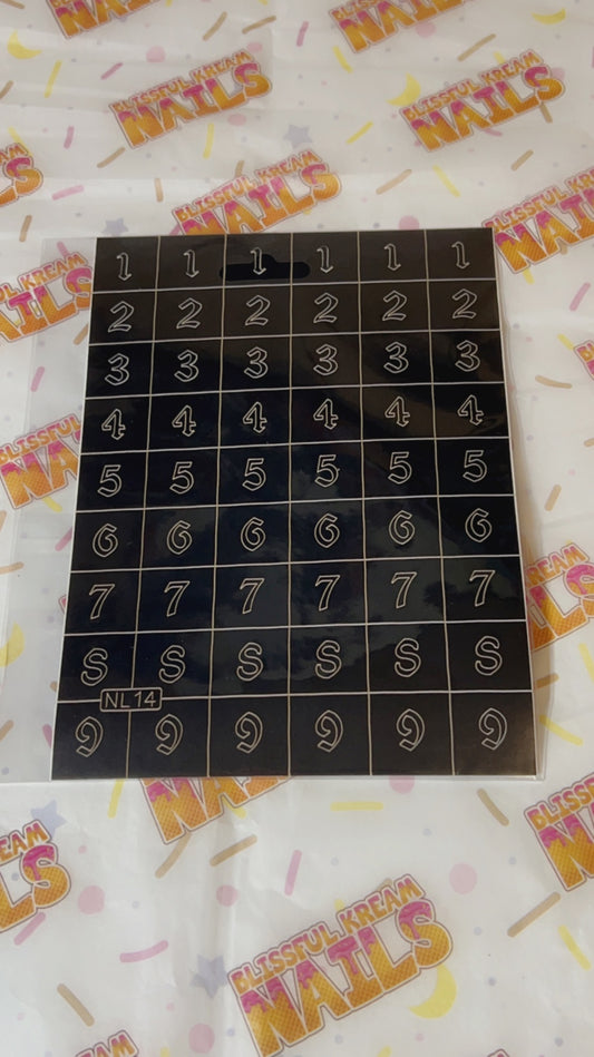 Air Brush Stencil Set (H)