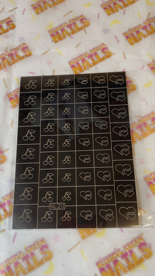 Air Brush Stencil Set (D)