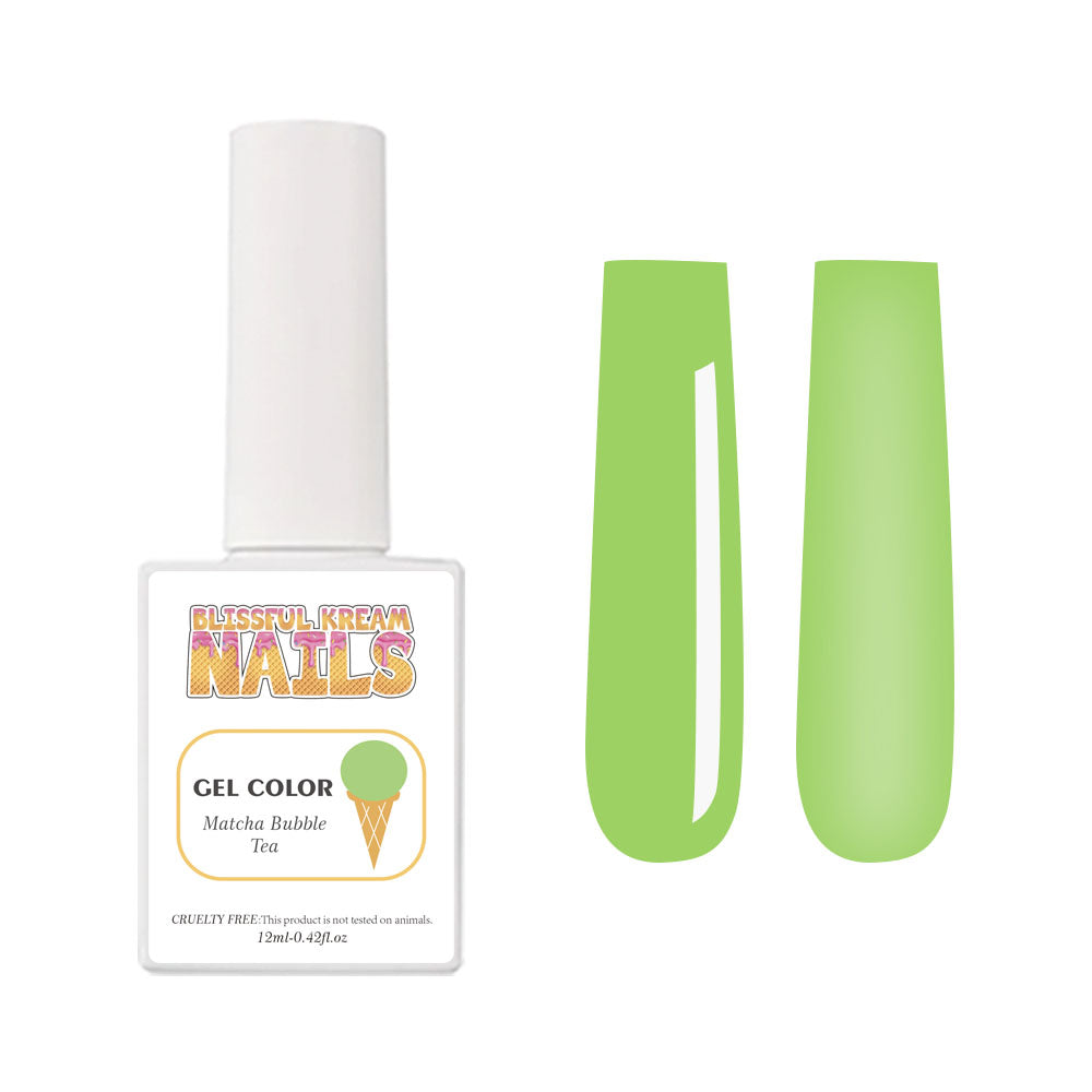 Matcha Bubble Tea Gel